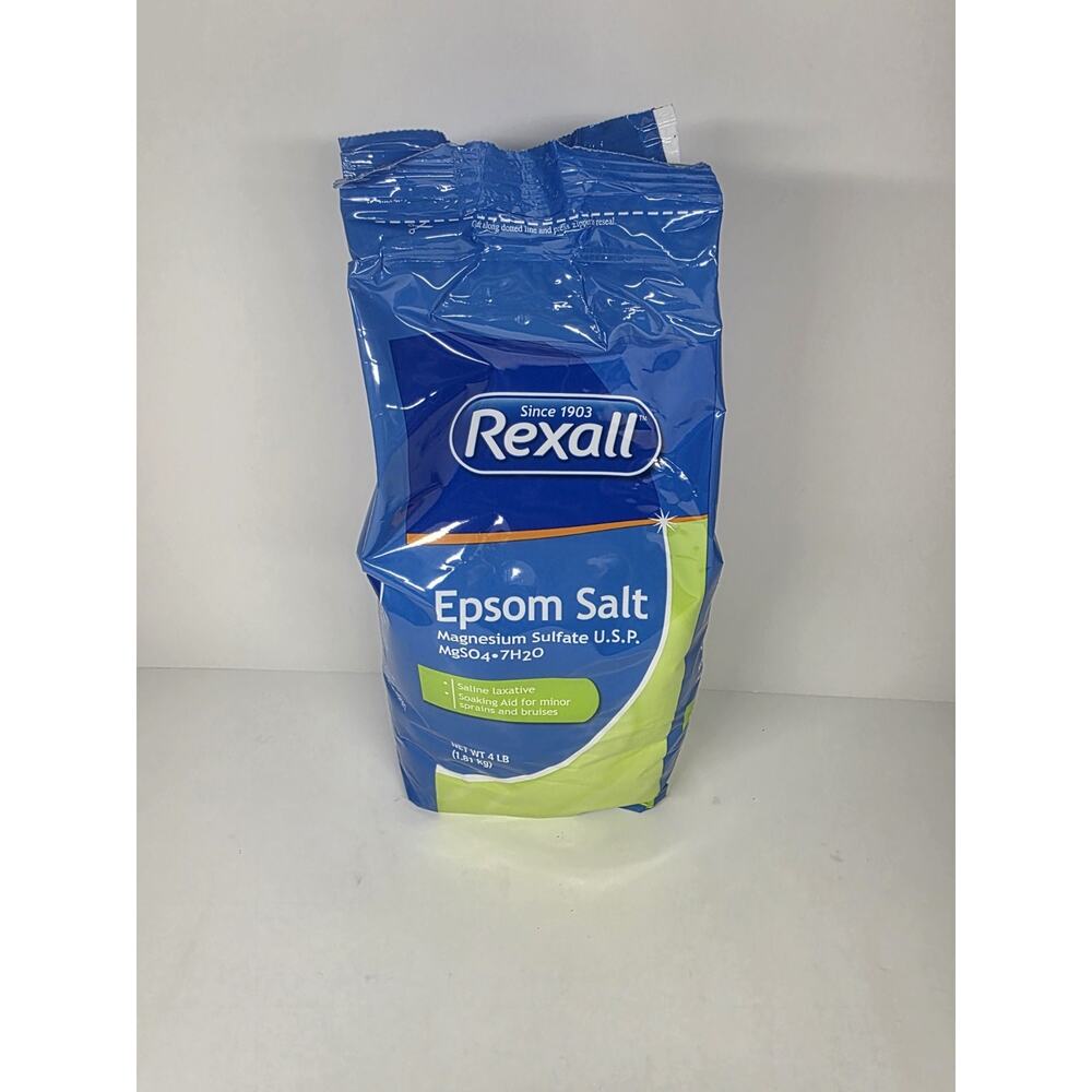 Rexall 4Lb. Foot And Body Soak Epsom Salt Soothes Control Odor Detox Pores